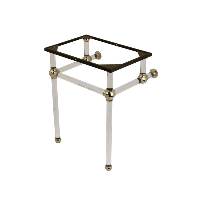 Kingston Tulare VAH242030PN - Templeton Acrylic Console Sink Legs, Polished Nickel