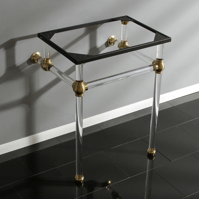 Kingston Tulare VAH242030SB - Templeton Acrylic Console Sink Legs, Brushed Brass