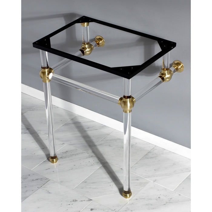 Kingston Tulare VAH242030SB - Templeton Acrylic Console Sink Legs, Brushed Brass