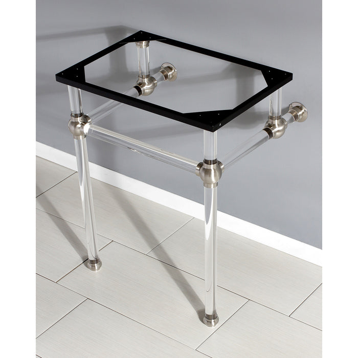 Kingston Tulare VAH242030SN - Templeton Acrylic Console Sink Legs, Brushed Nickel