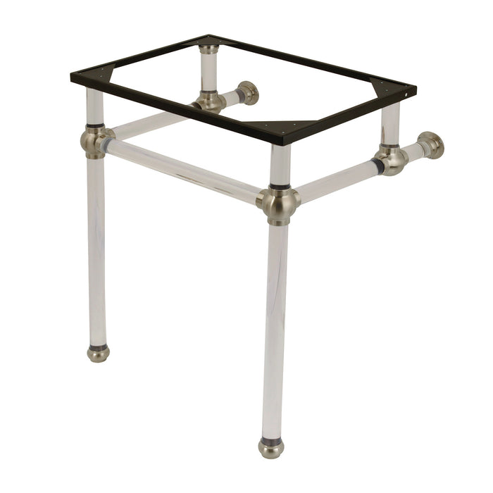 Kingston Tulare VAH242030SN - Templeton Acrylic Console Sink Legs, Brushed Nickel
