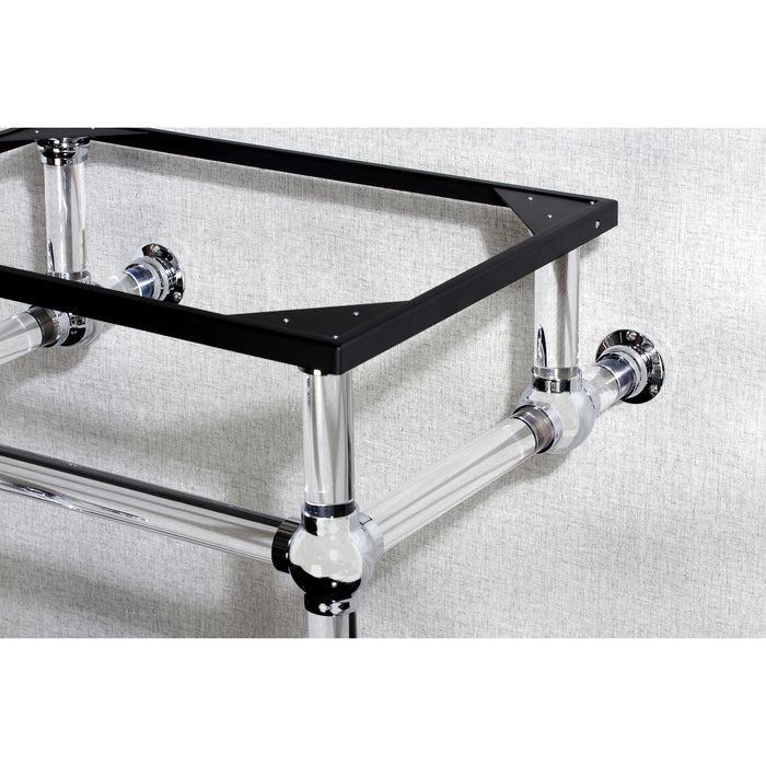 Kingston Tulare VAH282033C - Templeton Acrylic Console Sink Legs, Polished Chrome