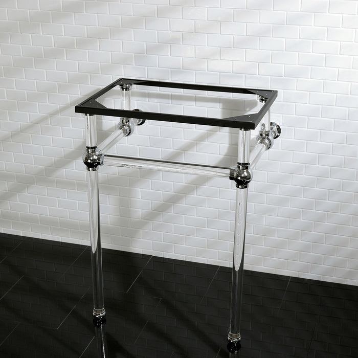 Kingston Tulare VAH282033C - Templeton Acrylic Console Sink Legs, Polished Chrome