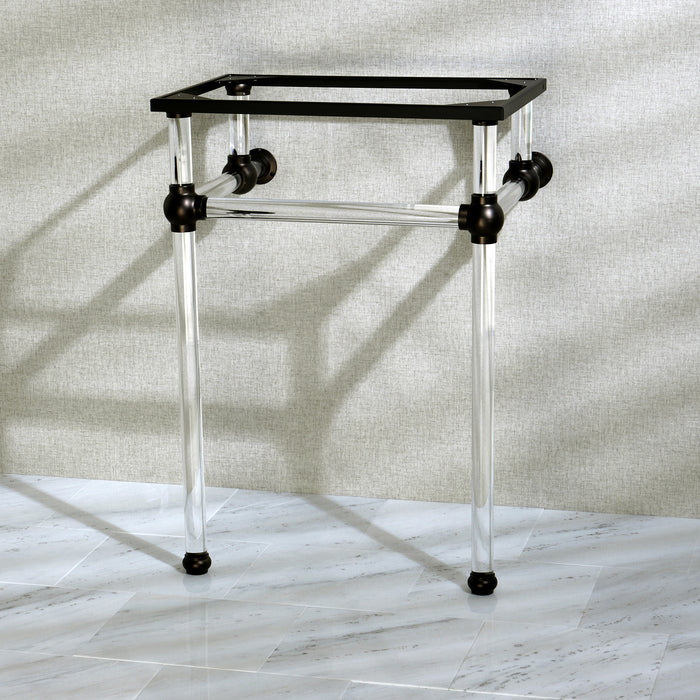 Kingston Tulare VAH282033ORB - Templeton Acrylic Console Sink Legs, Oil Rubbed Bronze