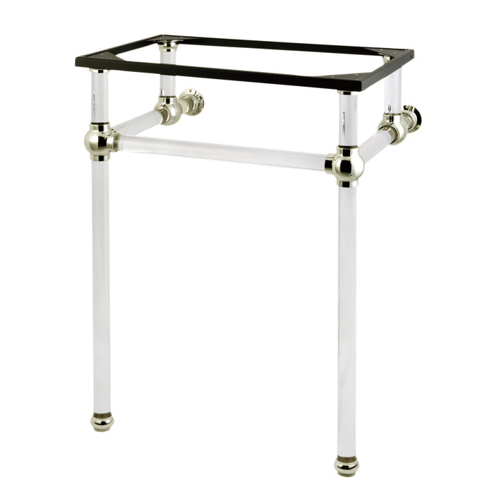 Kingston Tulare VAH282033PN - Templeton Acrylic Console Sink Legs, Polished Nickel