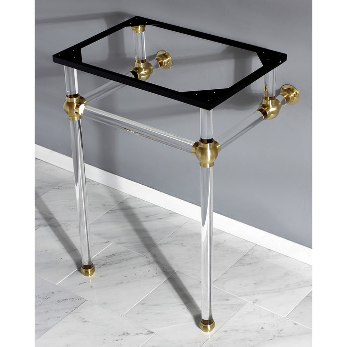Kingston Tulare VAH282033SB - Templeton Acrylic Console Sink Legs, Brushed Brass