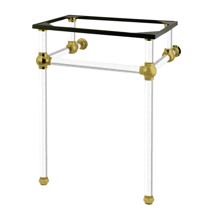 Kingston Tulare VAH282033SB - Templeton Acrylic Console Sink Legs, Brushed Brass