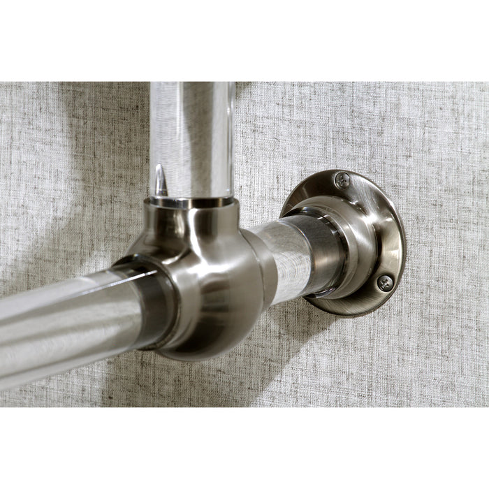 Kingston Tulare VAH282033SN - Templeton Acrylic Console Sink Legs, Brushed Nickel