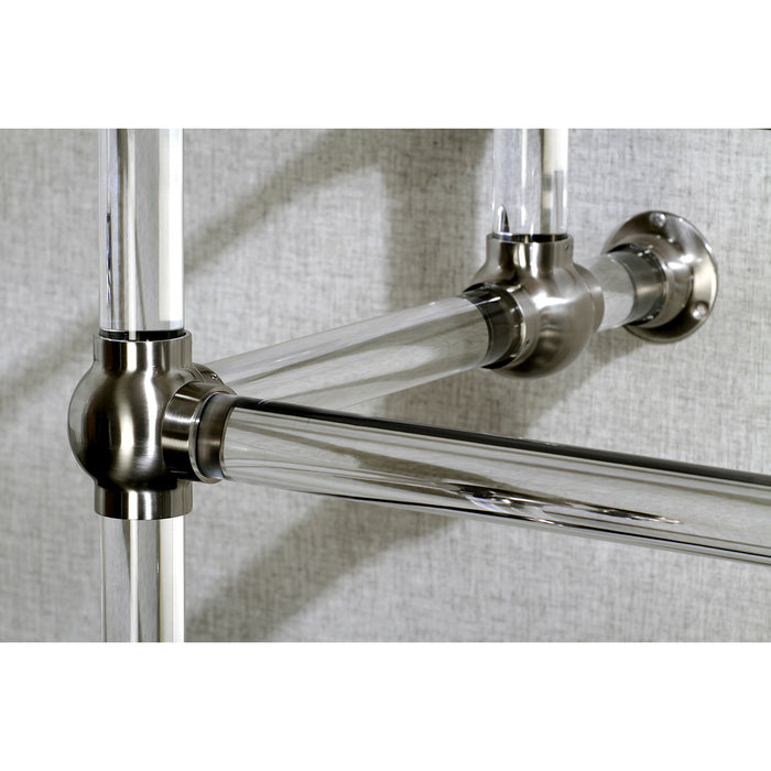 Kingston Tulare VAH282033SN - Templeton Acrylic Console Sink Legs, Brushed Nickel