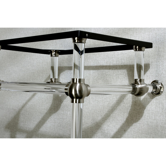 Kingston Tulare VAH282033SN - Templeton Acrylic Console Sink Legs, Brushed Nickel