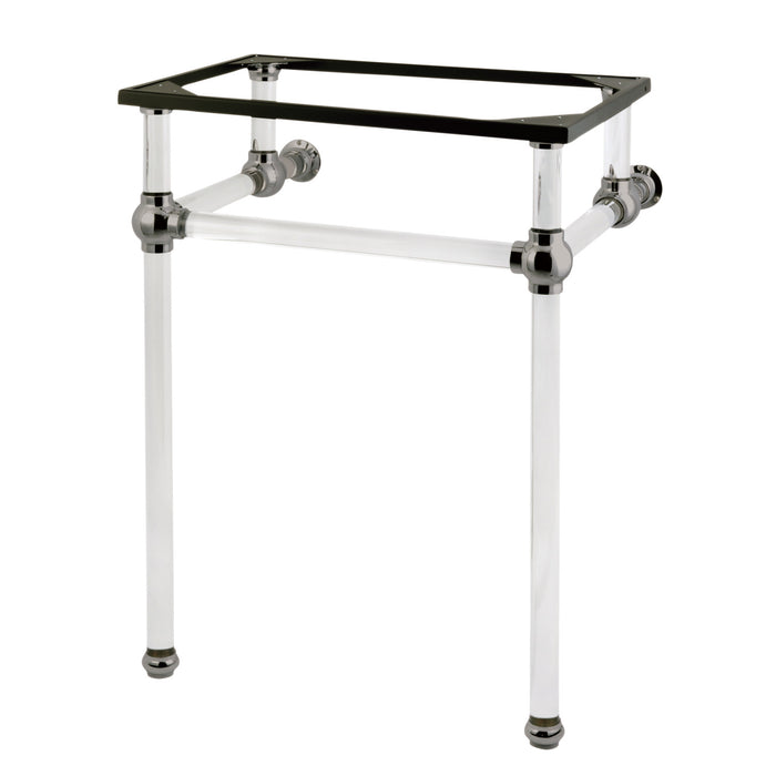 Kingston Tulare VAH282033SN - Templeton Acrylic Console Sink Legs, Brushed Nickel