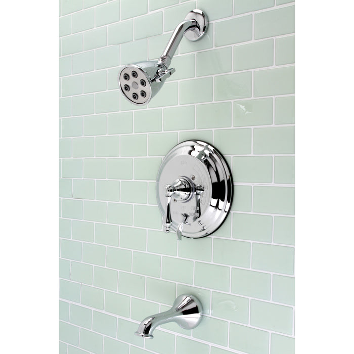 Kingston Heirloom VB36310AL Single-Handle Pressure Balanced Tub and Shower Faucet, Polished Chrome