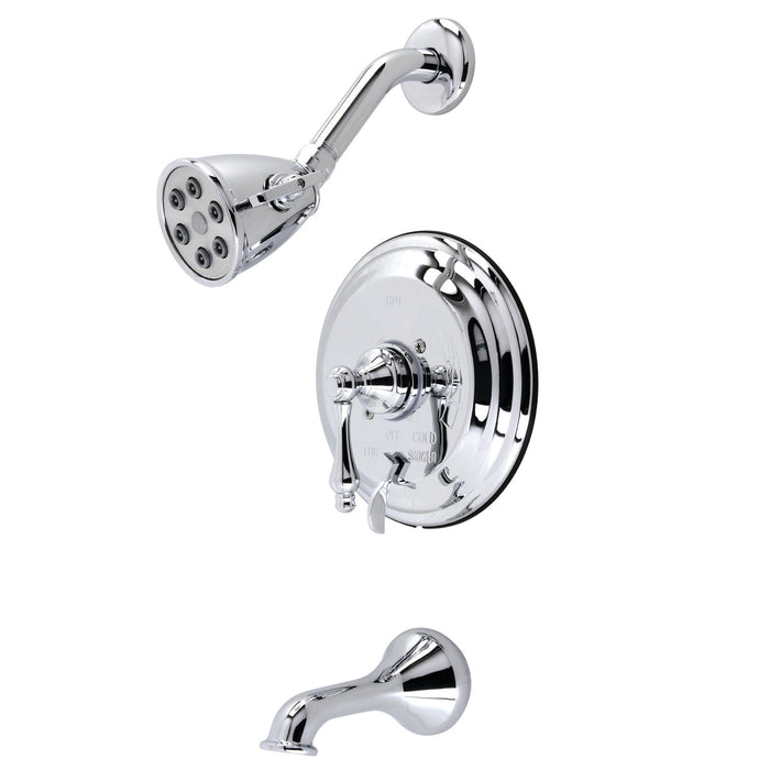 Kingston Heirloom VB36310AL Single-Handle Pressure Balanced Tub and Shower Faucet, Polished Chrome