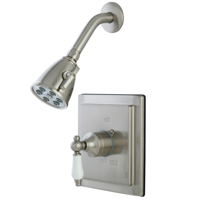 Kingston Tulare VB8658PLSO - Victorian Single-Handle Pressure Balanced Shower Faucet, Brushed Nickel