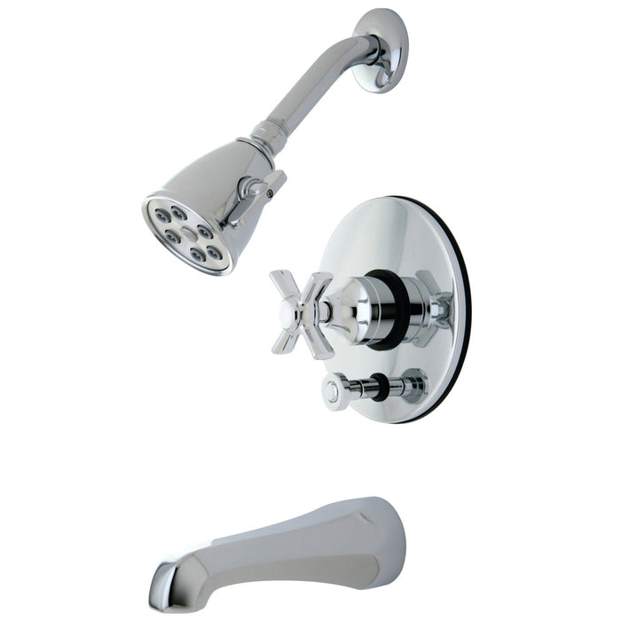 Kingston Millennium VB86910ZX Single-Handle Pressure Balanced Tub and Shower Faucet, Polished Chrome