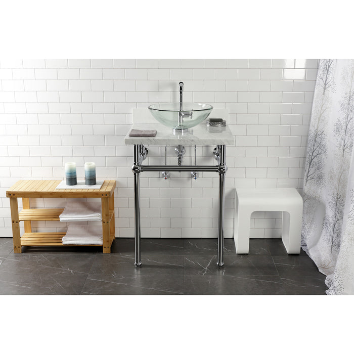Kingston Heirloom VBH282033C - Templeton Brass Console Sink Legs, Polished Chrome