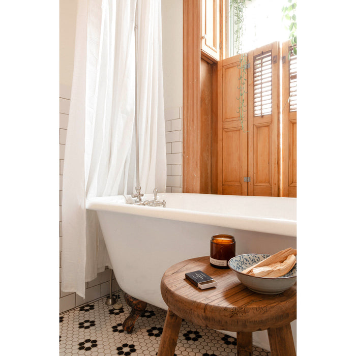 Kingston Heirloom VCT3D603019NT5 - Aqua Eden 60-Inch Cast Iron Oval Rectangular Roll Top Clawfoot Tub (3-3/8-Inch Wall Drillings), White/Oil Rubbed Bronze