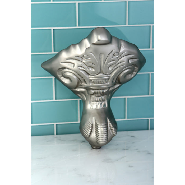 Kingston Heirloom VCTNB8 - Aqua Eden 4-Piece (Set) Eagle Claw Cast Iron Tub Feet, Brushed Nickel