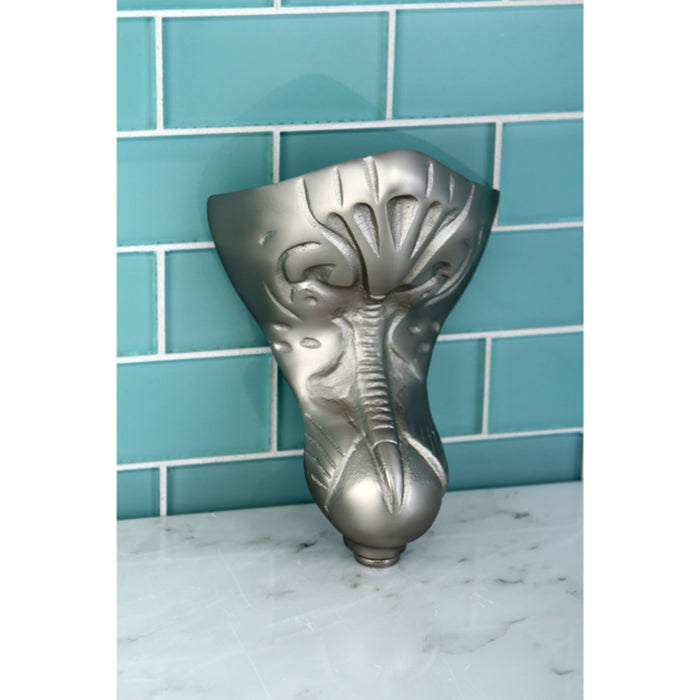 Kingston Heirloom VCTNT8 - Aqua Eden 4-Piece (Set) Eagle Claw Cast Iron Tub Feet, Brushed Nickel