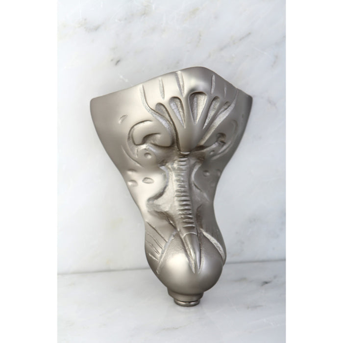 Kingston Heirloom VCTNT8 - Aqua Eden 4-Piece (Set) Eagle Claw Cast Iron Tub Feet, Brushed Nickel