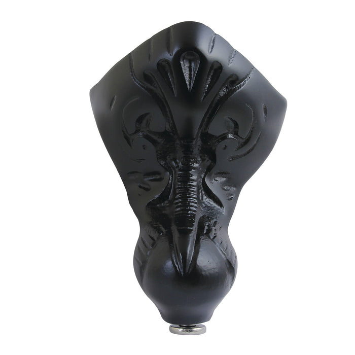 Kingston Heirloom VCTSW0 - Aqua Eden 4-Piece (Set) Eagle Claw Cast Iron Tub Feet, Matte Black