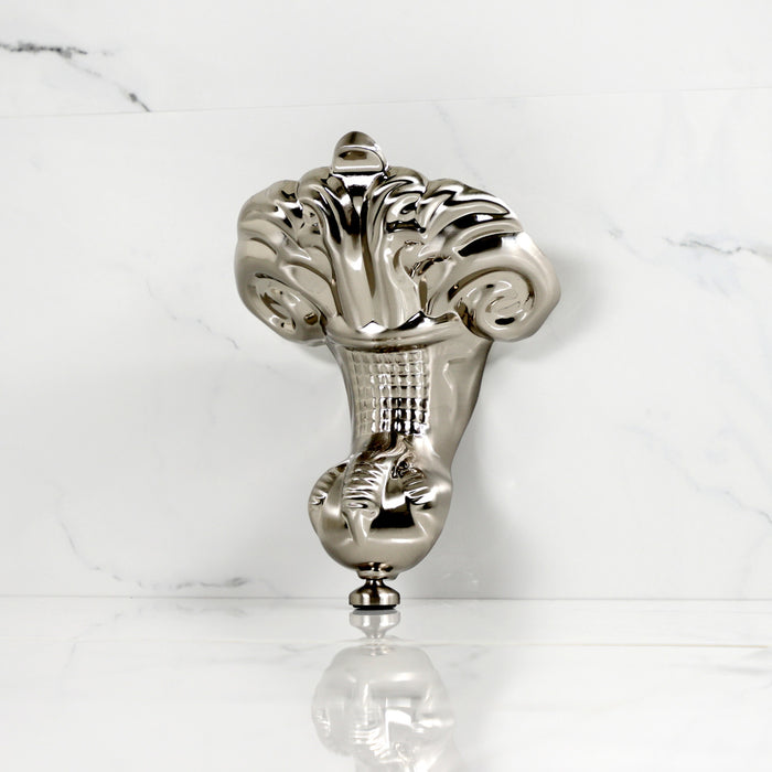 Kingston Heirloom VFMHJN8 - Aqua Eden 4-Piece (Set) Eagle Claw Aluminum Tub Feet, Brushed Nickel