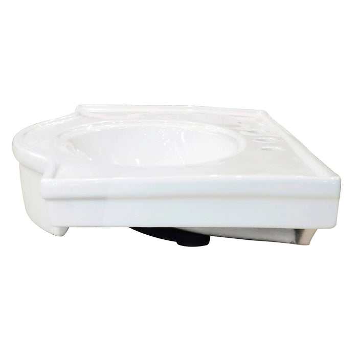 Templeton VPB1318B Ceramic Console Sink Top, White