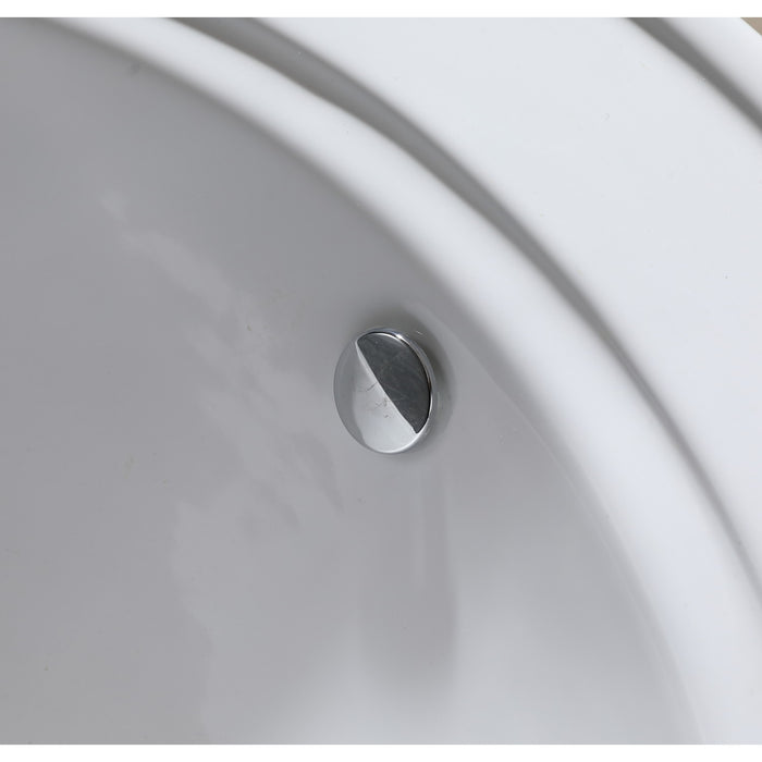 Kingston Templeton VPB1318B 31-Inch Ceramic Console Sink (8-Inch, 3-Hole), White