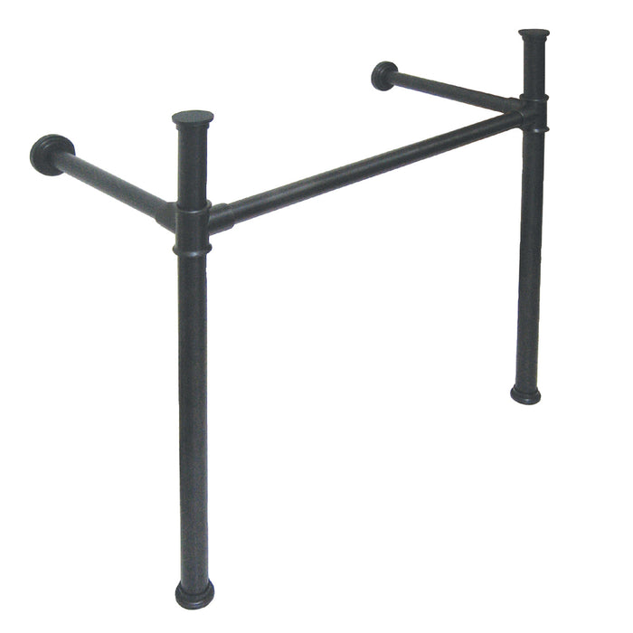 Kingston Tulare VPB13680 - Fauceture Stainless Steel Console Sink Legs, Matte Black
