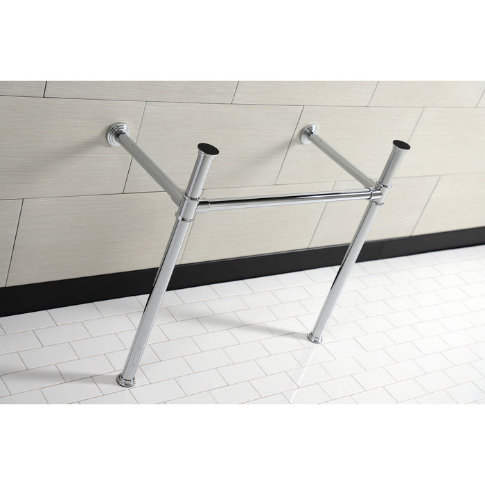 Kingston Tulare VPB13681 - Fauceture Stainless Steel Console Sink Legs, Polished Chrome