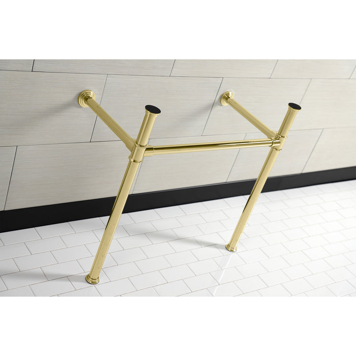 Kingston Tulare VPB13682 - Fauceture Stainless Steel Console Sink Legs, Polished Brass