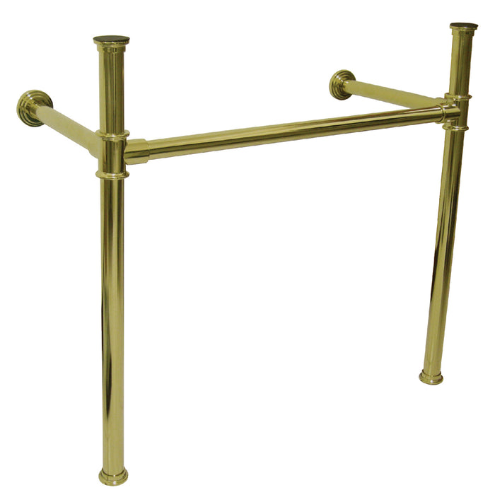 Kingston Tulare VPB13682 - Fauceture Stainless Steel Console Sink Legs, Polished Brass