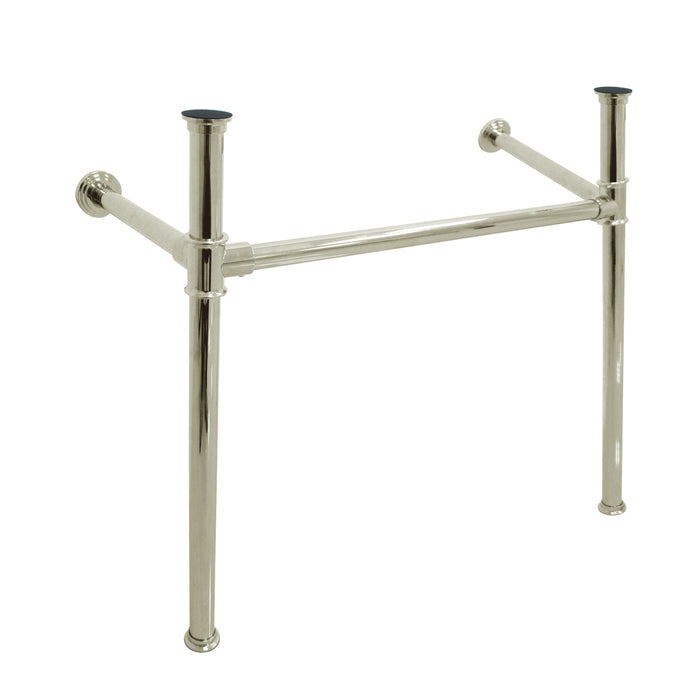 Kingston Tulare VPB13686 - Fauceture Stainless Steel Console Sink Legs, Polished Nickel