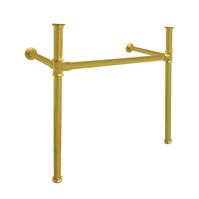 Kingston Tulare VPB13687 - Fauceture Stainless Steel Console Sink Legs, Brushed Brass