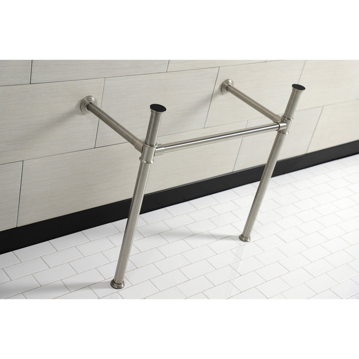 Kingston Tulare VPB13688 - Fauceture Stainless Steel Console Sink Legs, Brushed Nickel