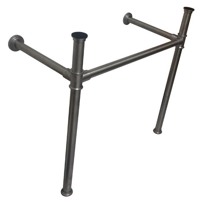 Kingston Tulare VPB13688 - Fauceture Stainless Steel Console Sink Legs, Brushed Nickel