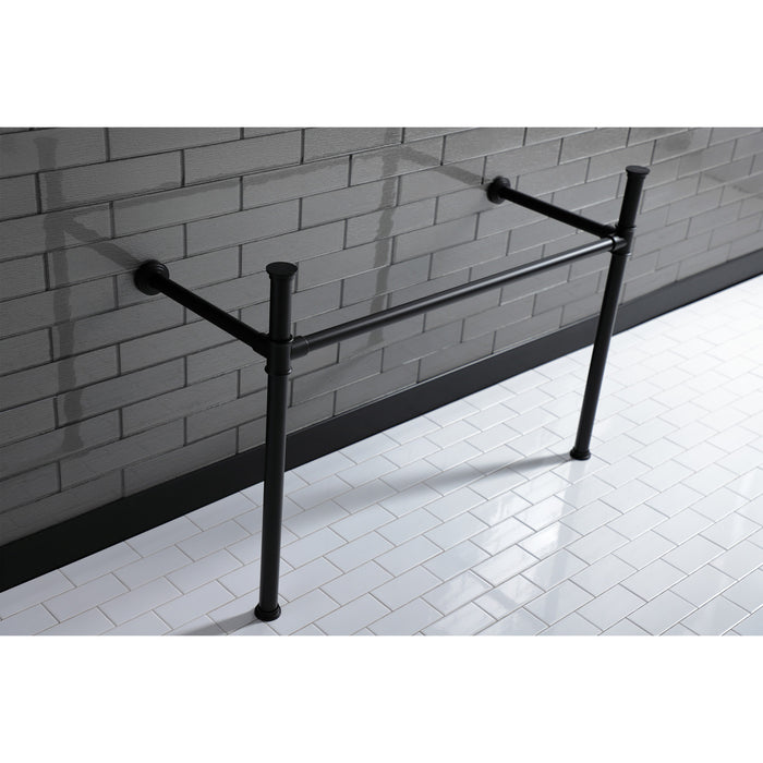 Kingston Tulare VPB14880 - Imperial Stainless Steel Console Legs, Matte Black