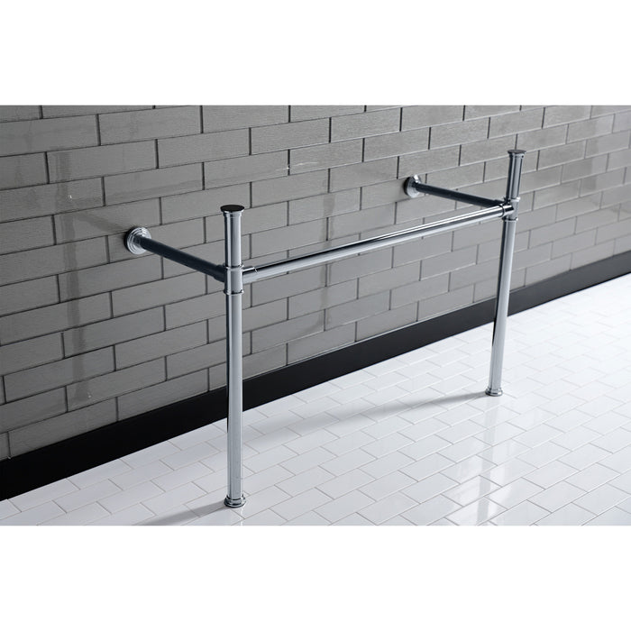 Kingston Tulare VPB14881 - Imperial Stainless Steel Console Legs, Polished Chrome