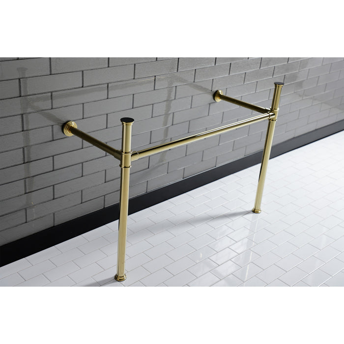 Kingston Tulare VPB14882 - Imperial Stainless Steel Console Legs, Polished Brass