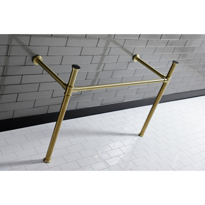 Kingston Tulare VPB14887 - Imperial Stainless Steel Console Legs, Brushed Brass