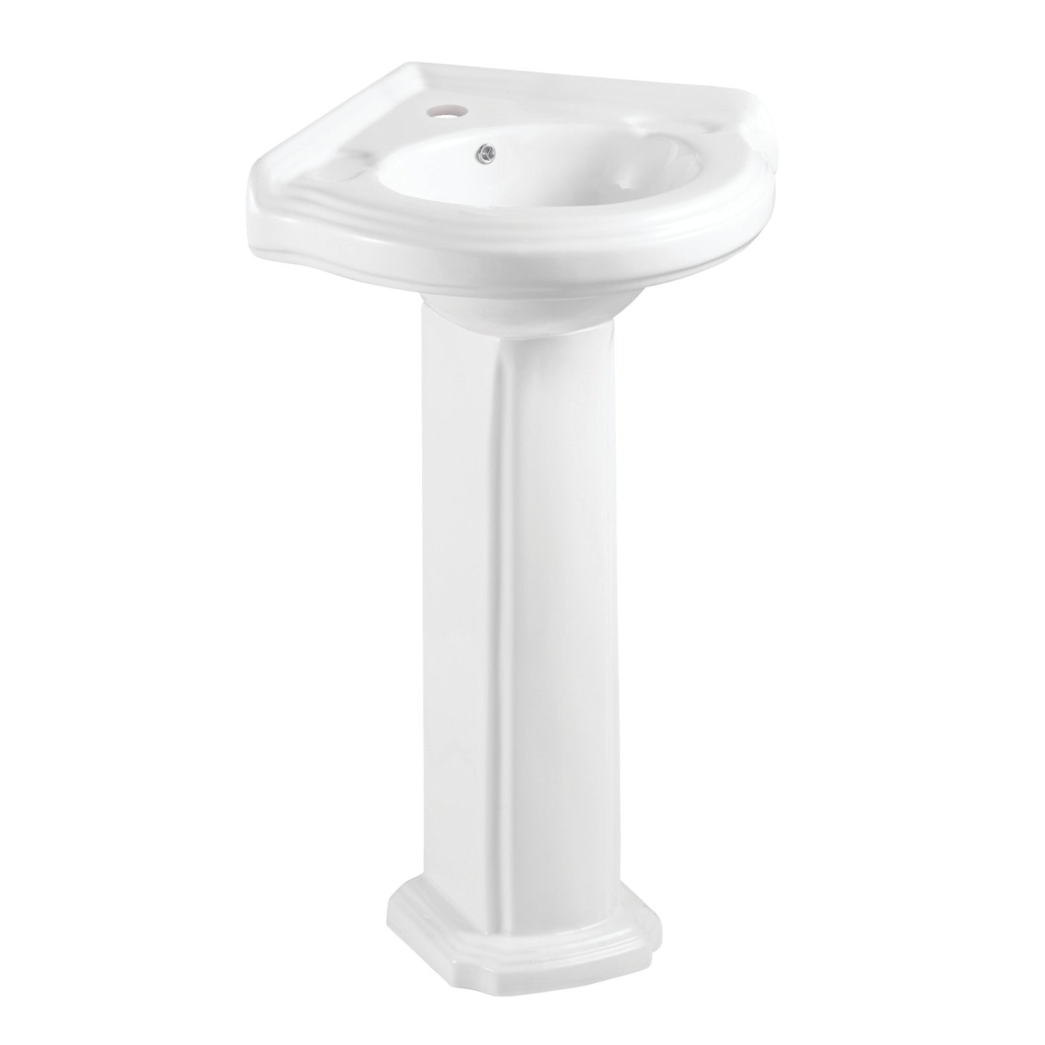 Kingston Heirloom VPB2210 - Pilaster 22-Inch Ceramic Pedestal Sink