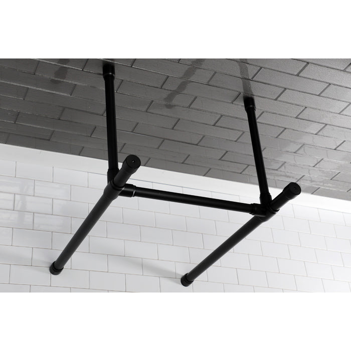 Kingston Tulare VPB2218330 - Dreyfuss Stainless Steel Console Sink Legs, Matte Black