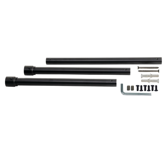 Kingston Dreyfuss VPB2218330H Console Sink Leg Wall Support, Matte Black