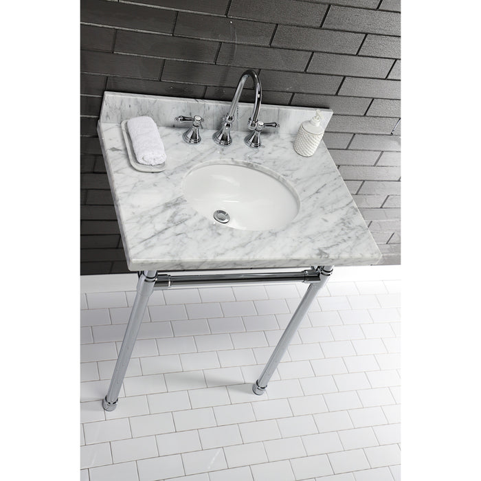 Kingston Tulare VPB2218331 - Dreyfuss Stainless Steel Console Sink Legs, Polished Chrome