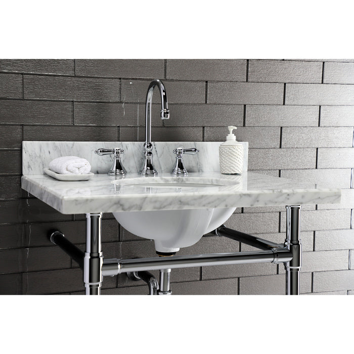 Kingston Tulare VPB2218331 - Dreyfuss Stainless Steel Console Sink Legs, Polished Chrome
