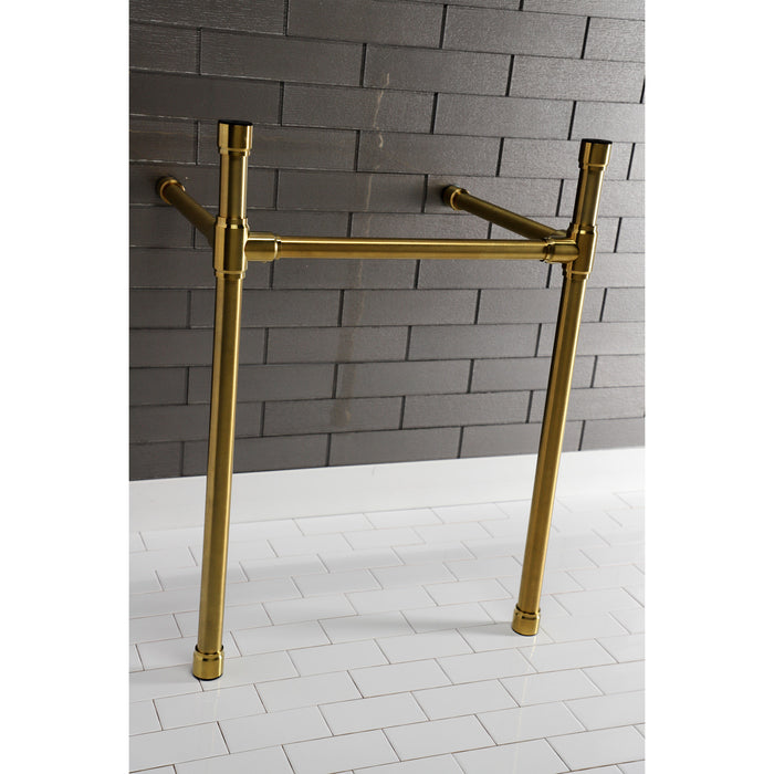 Kingston Tulare VPB2218337 - Dreyfuss Stainless Steel Console Sink Legs, Brushed Brass