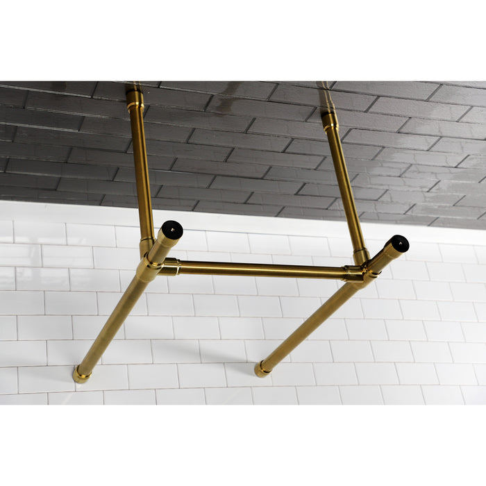 Kingston Tulare VPB2218337 - Dreyfuss Stainless Steel Console Sink Legs, Brushed Brass
