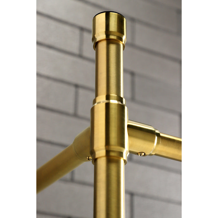 Kingston Tulare VPB2218337 - Dreyfuss Stainless Steel Console Sink Legs, Brushed Brass
