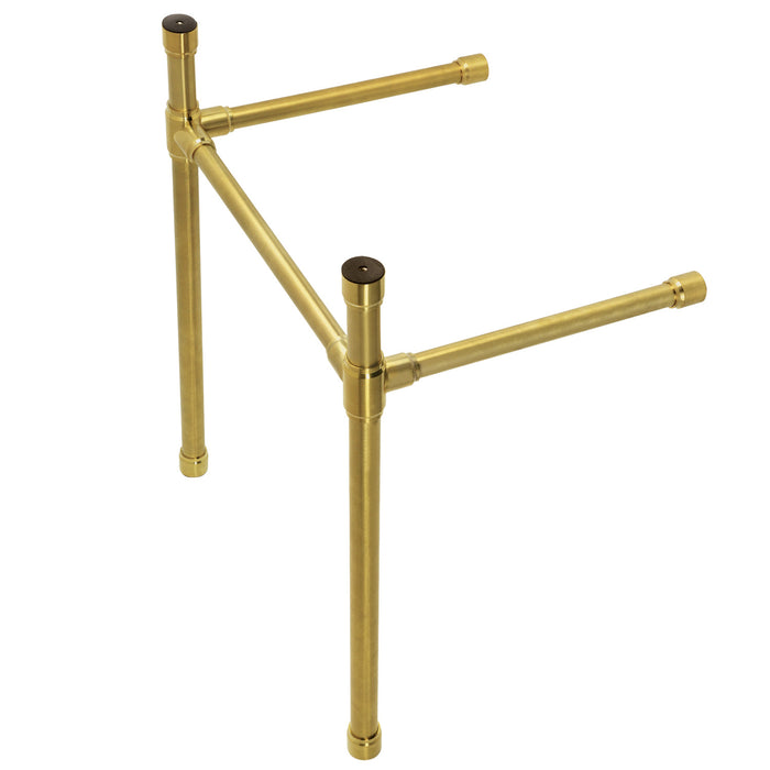 Kingston Tulare VPB2218337 - Dreyfuss Stainless Steel Console Sink Legs, Brushed Brass