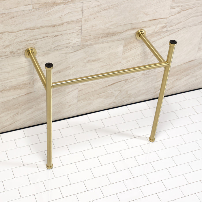 Kingston Sona VPB28147 - Hartford Stainless Steel Console Sink Legs, Brushed Brass